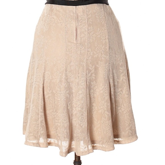 Maurice’s knee length tan skirt - Picture 2 of 2